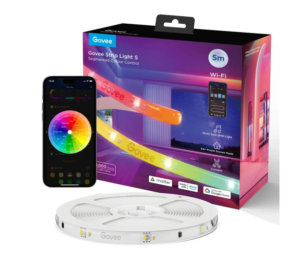 GOVEE H612A 5m Taśma LED Wi-Fi, Bluetooth, RGBIC - 1366281 - zdjęcie